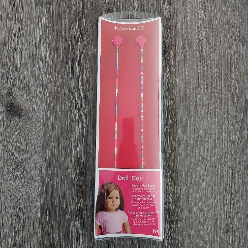 American Girl Doll 'Dos Beachy Hair Beads 2 Beaded Doll Hair Accessory Brand New
